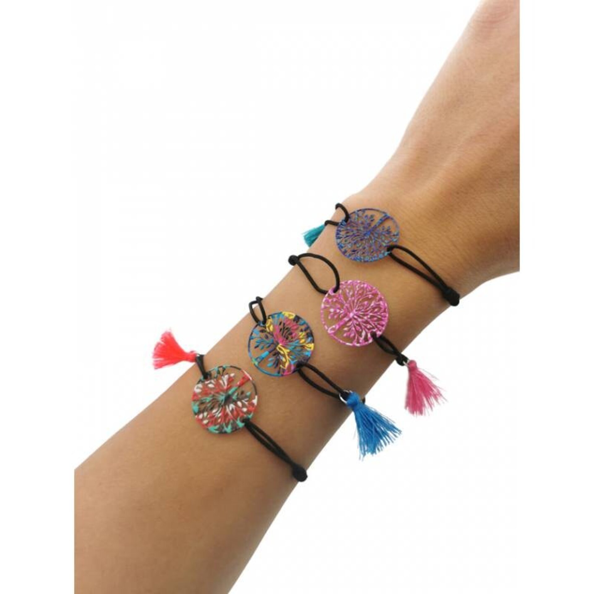PULSERA ÁRBOL DE LA VIDA CON POMPÓN - 2
