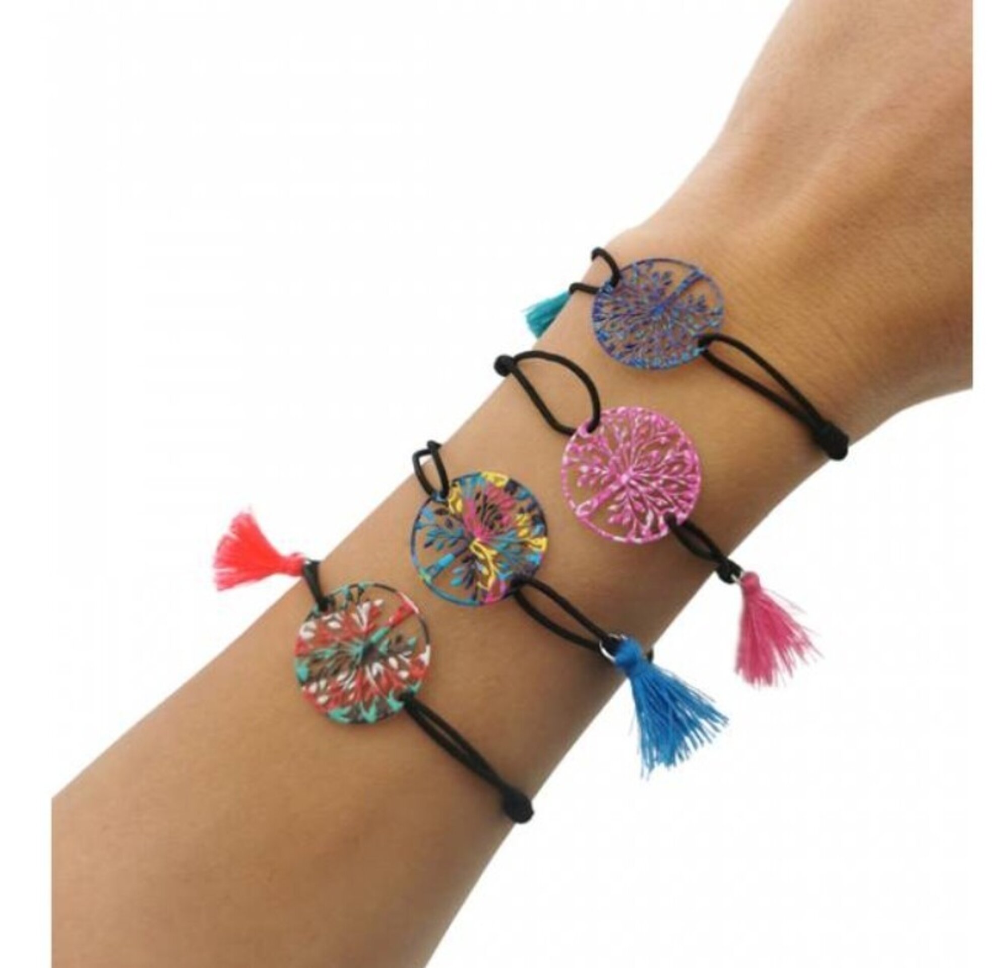 PULSERA ÁRBOL DE LA VIDA CON POMPÓN - 3