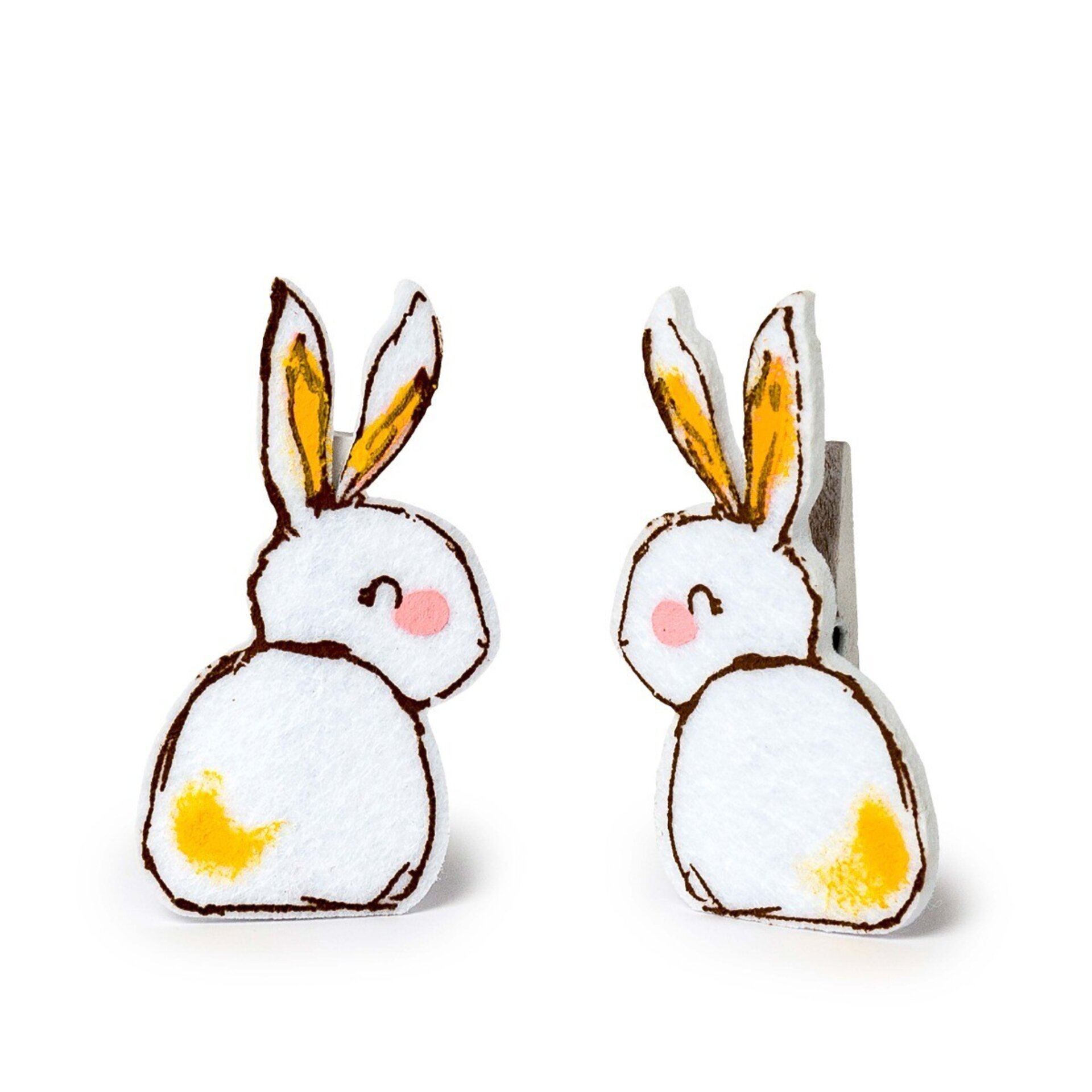 Pinza fieltro conejito de Pascua lote de 6 precio ud 0,95€ - 1