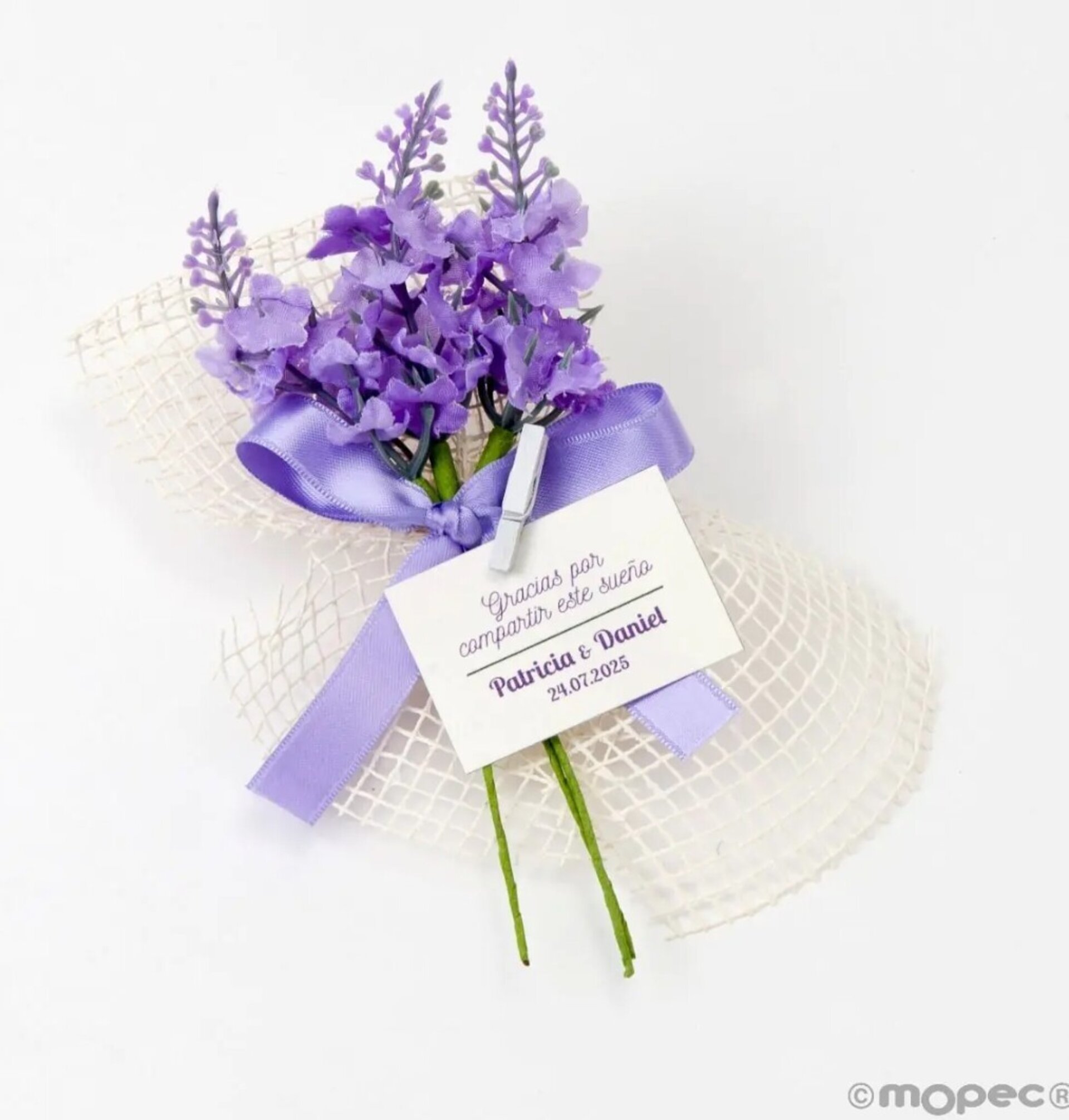 Bouquet flores lavanda 3 ramitas - 3