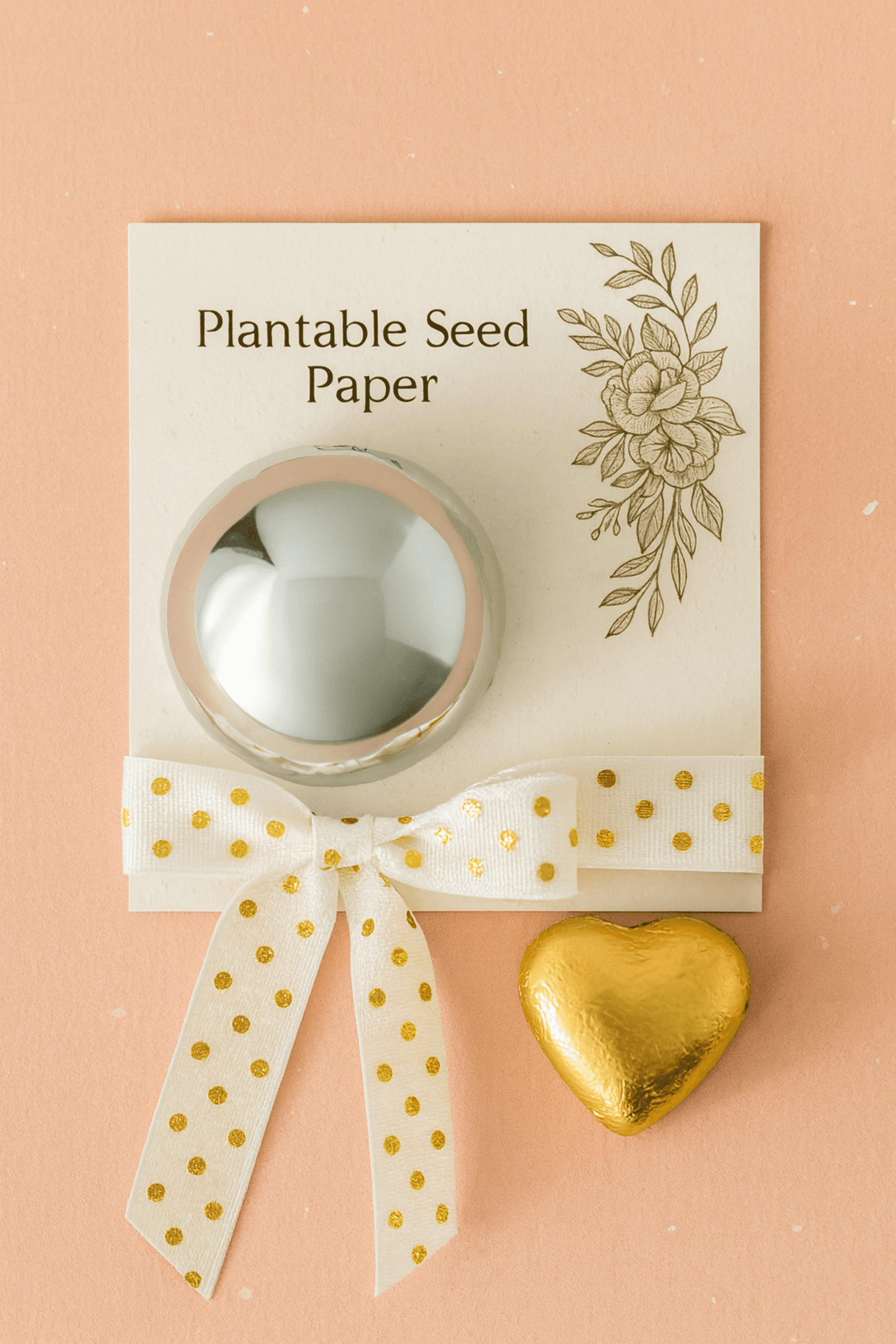 Bálsamo labial redondo con papel de semillas + bombón - 2