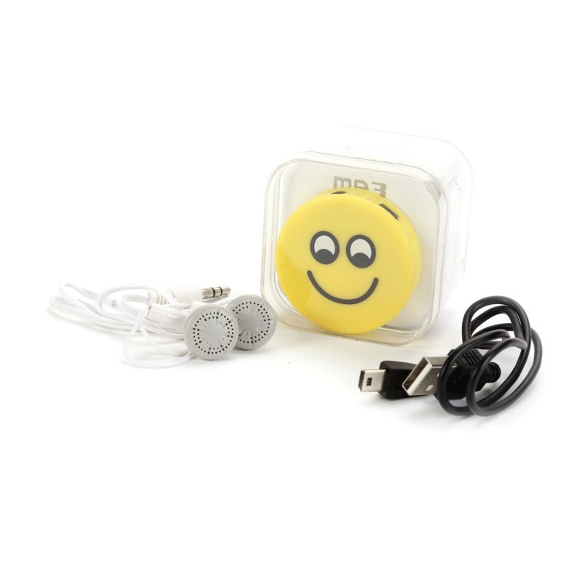 MP3 EMOTICONO EN CAJA DE REGALO (CABLE+CASCOS) - 2
