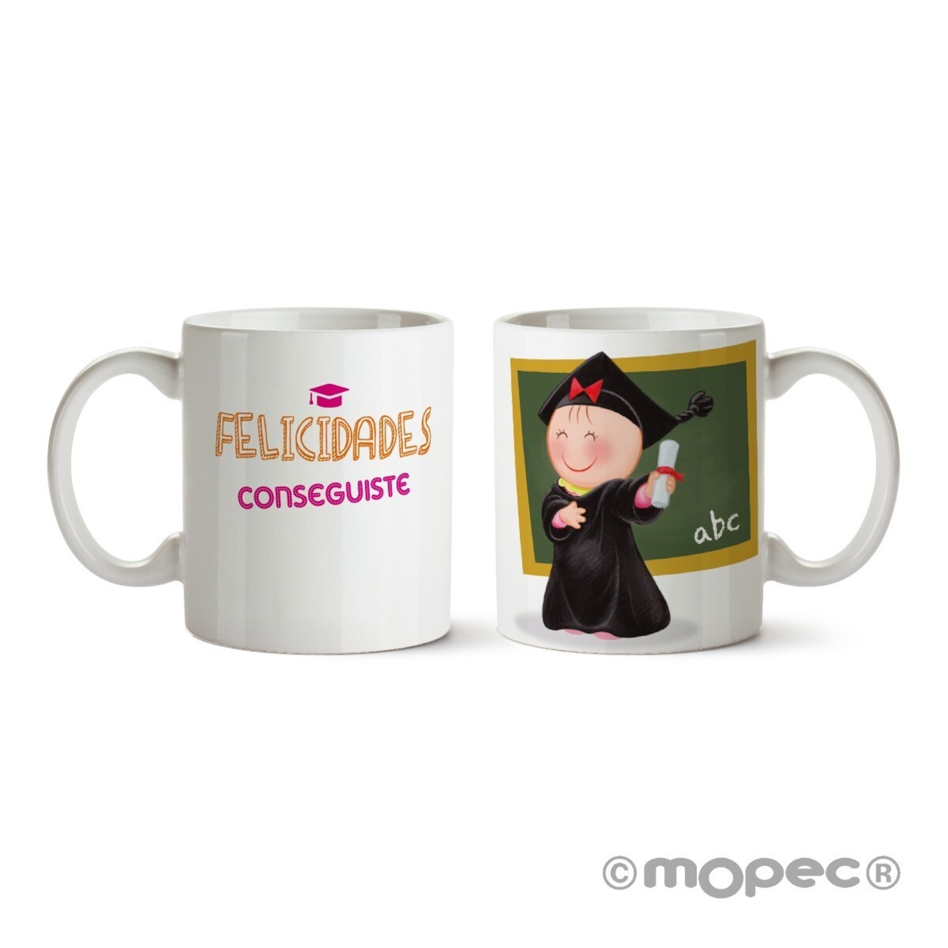 Taza cerámica Pita Felicidades Conseguiste en caja regalo - 1