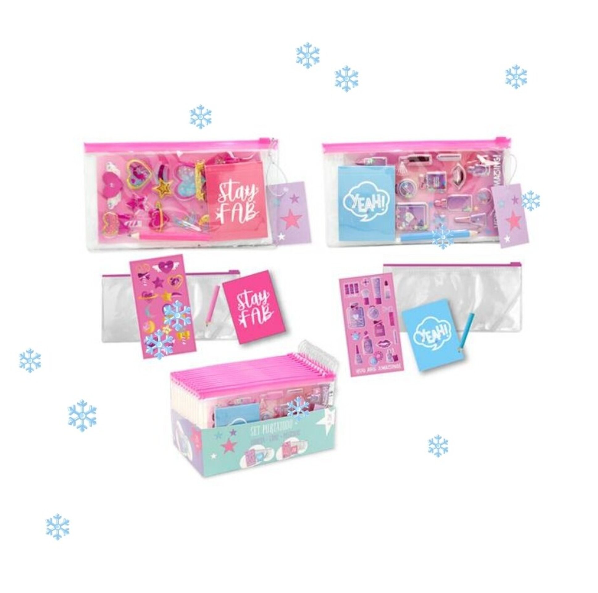 SET ESCOLAR PORTATODO + LIBRETA + LAPIZ +PEGATINAS - 2