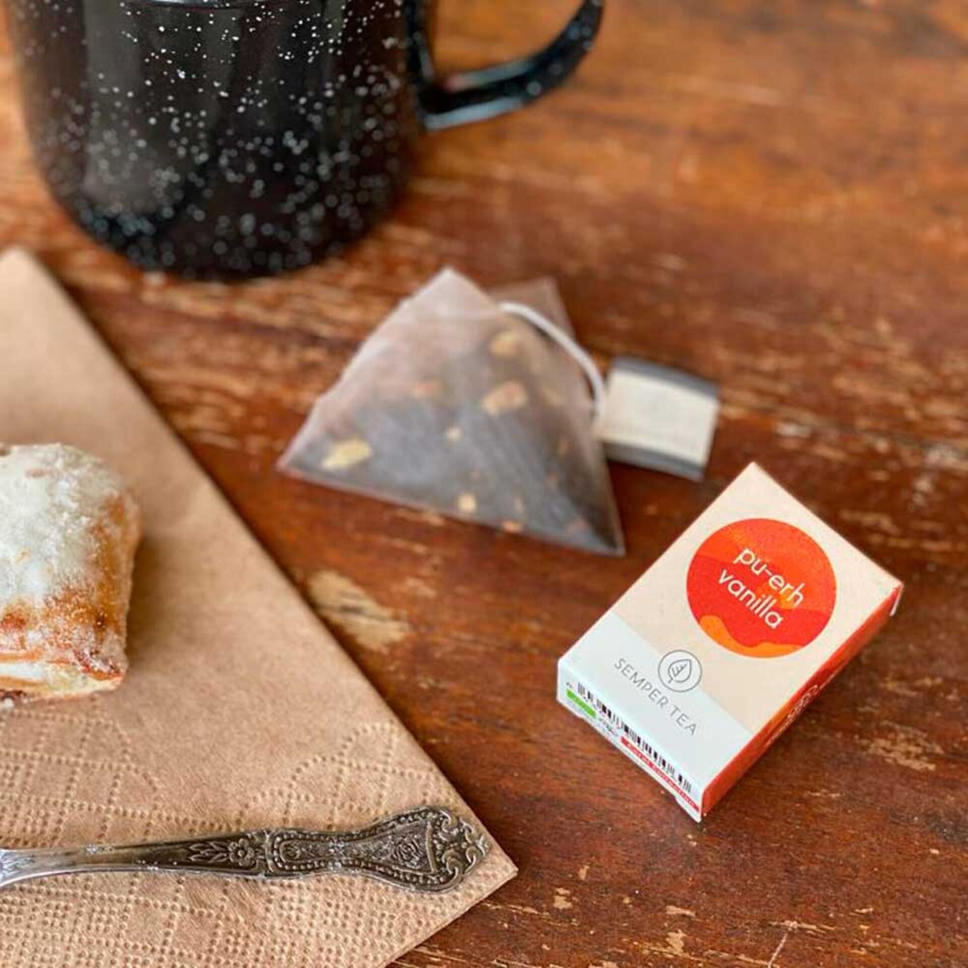 PU-ERH VANILLA té rojo orgánico I Té pirámide - 3
